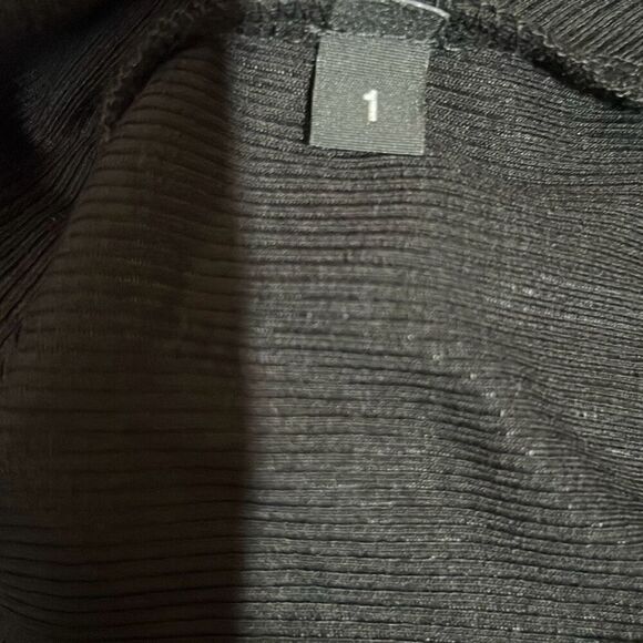 Generation Love Black V-neck Ruched Stretch Shirred Long Sleeves Blouse/Top XS/S - Picture 6 of 6